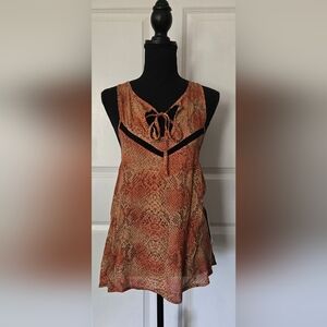 One Teaspoon Snake Print Tank Top